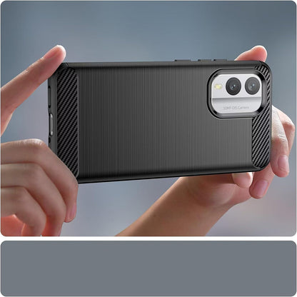 Maska za Nokia X30, Techsuit, Karbon, Crna