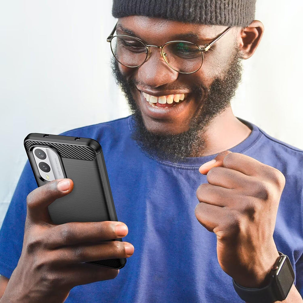 Maska za Nokia X30, Techsuit, Karbon, Crna