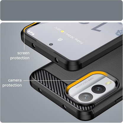 Maska za Nokia X30, Techsuit, Karbon, Crna