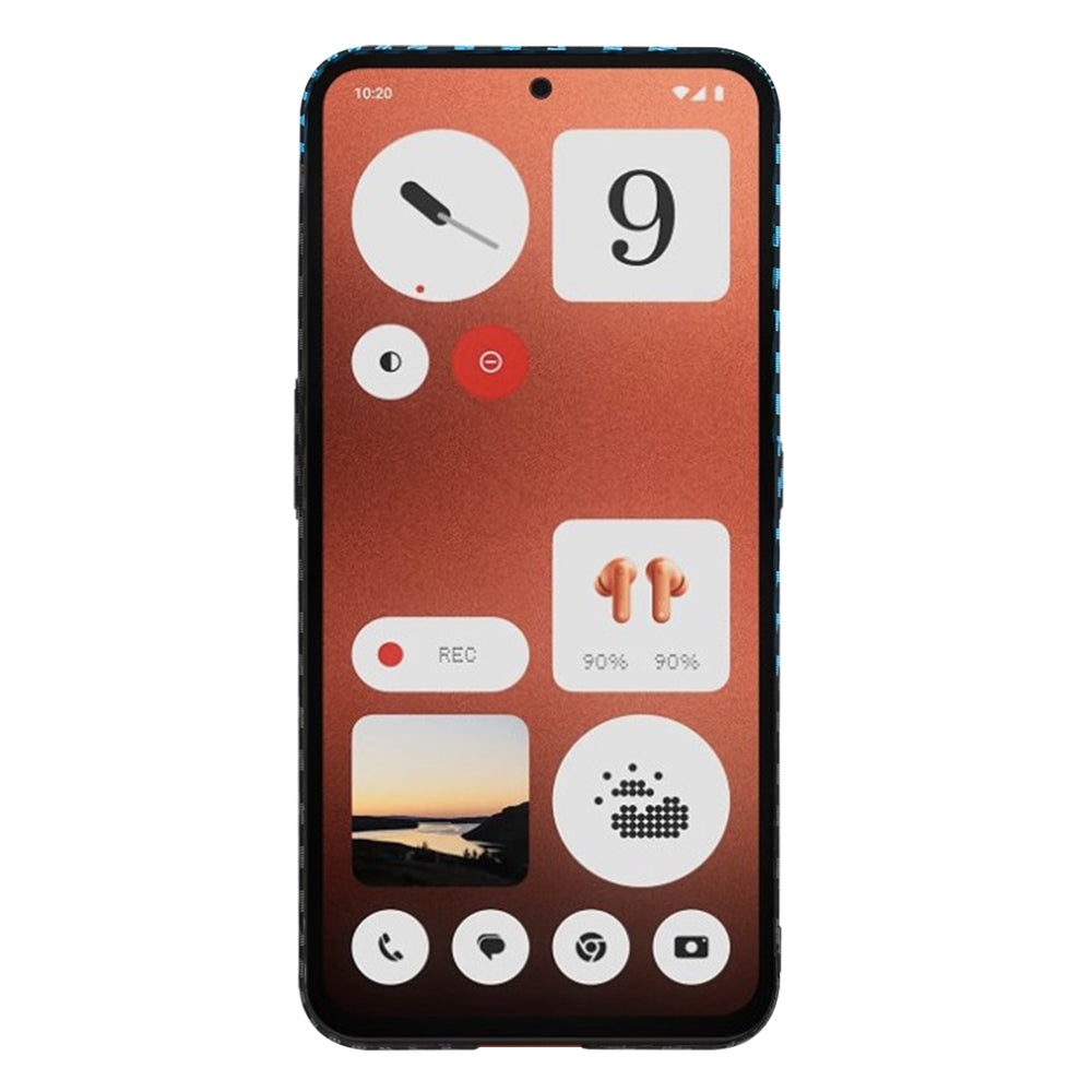 Maska za Nothing CMF Phone 1, Techsuit, Carbonite FiberShell, Crno Plava