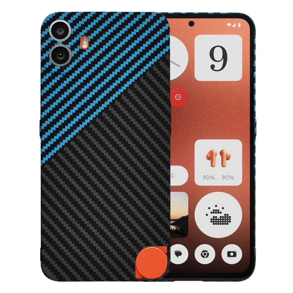 Maska za Nothing CMF Phone 1, Techsuit, Carbonite FiberShell, Crno Plava