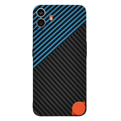 Maska za Nothing CMF Phone 1, Techsuit, Carbonite FiberShell, Crno Plava