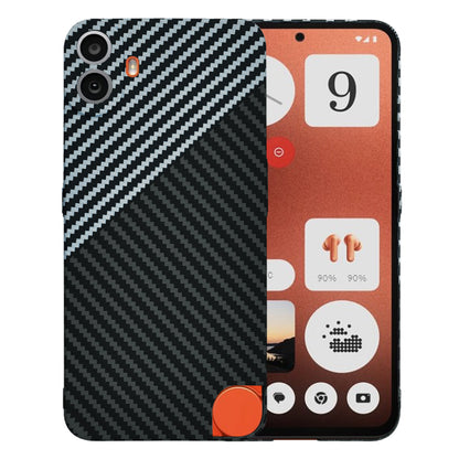 Maska za Nothing CMF Phone 1, Techsuit, Carbonite FiberShell, Crno Siva
