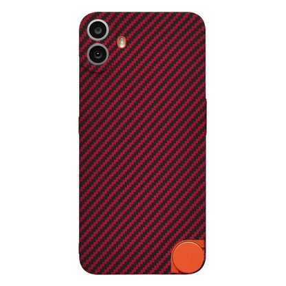 Maska za Nothing CMF Phone 1, Techsuit, Carbonite FiberShell, Crvena