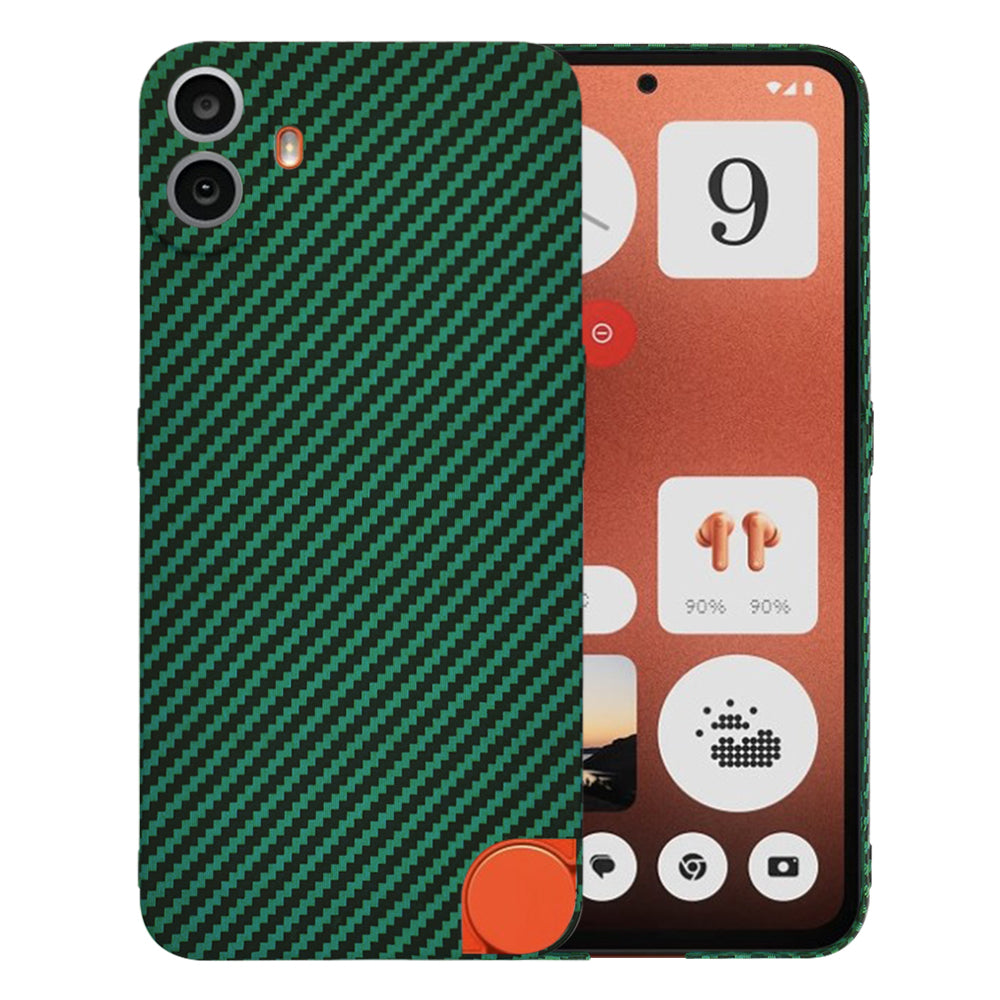 Maska za Nothing CMF Phone 1, Techsuit, Carbonite FiberShell, Zelena