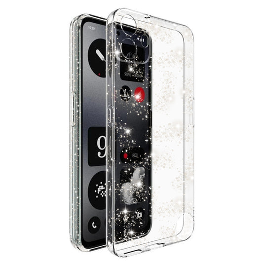 Maska za Nothing CMF Phone 1, Techsuit, SparkleSkin, Prozirna