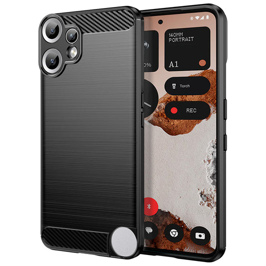 Maska za Nothing CMF Phone 2 Pro, Techsuit, Karbon, Crna