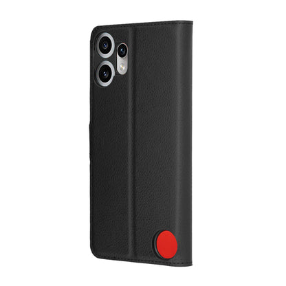 Futrola za Nothing CMF Phone 2 Pro, Techsuit, Kožna Folio, Crna