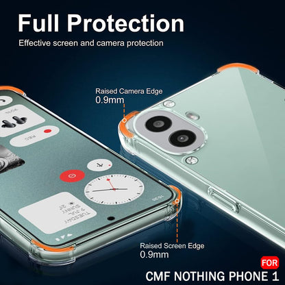 Maska za Nothing CMF Phone 2 Pro, Techsuit, Shockproof Clear, Prozirna