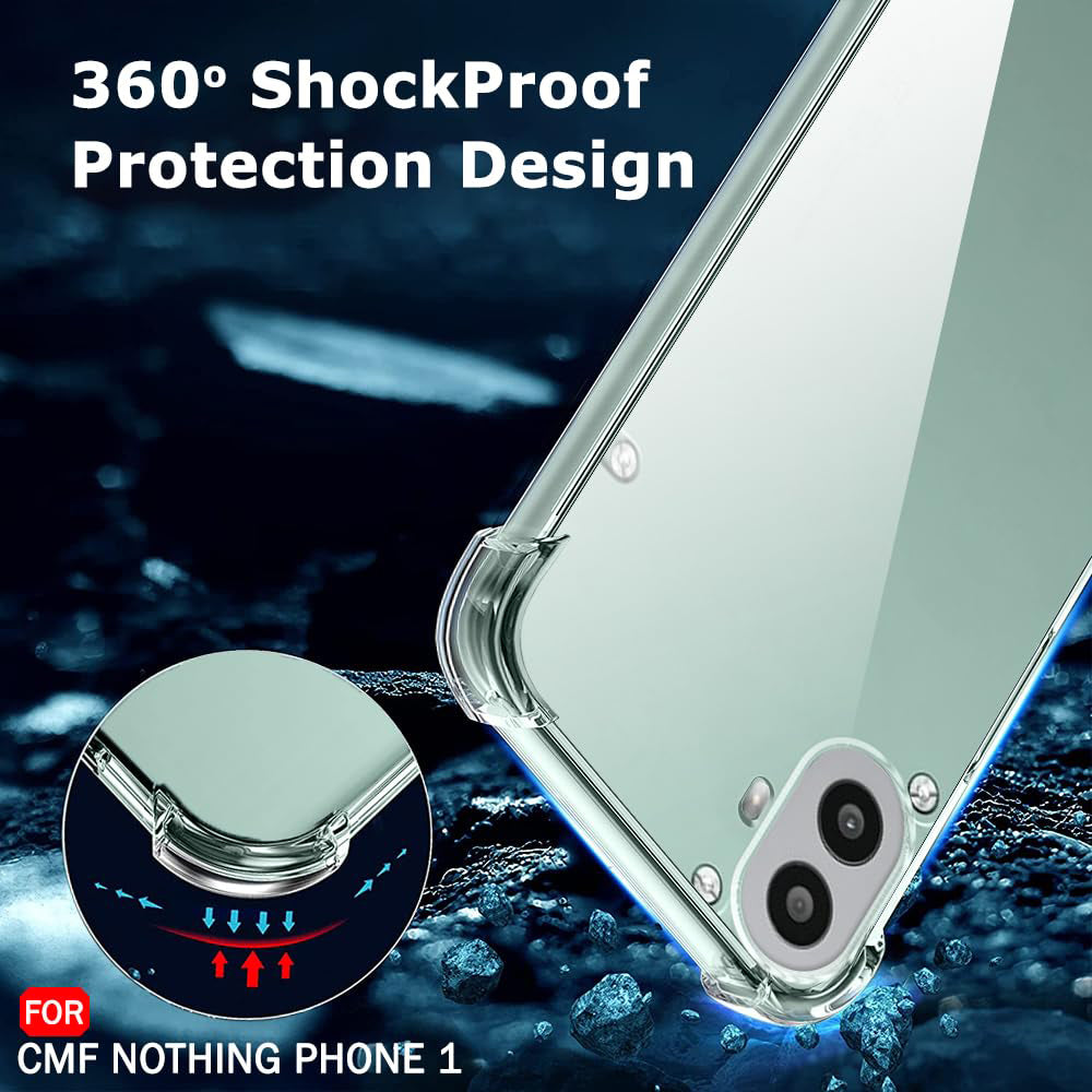 Maska za Nothing CMF Phone 2 Pro, Techsuit, Shockproof Clear, Prozirna
