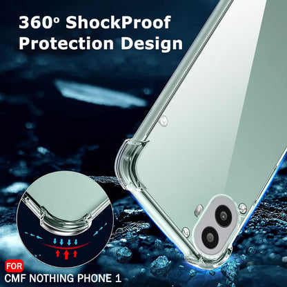Maska za Nothing CMF Phone 2 Pro, Techsuit, Shockproof Clear, Prozirna