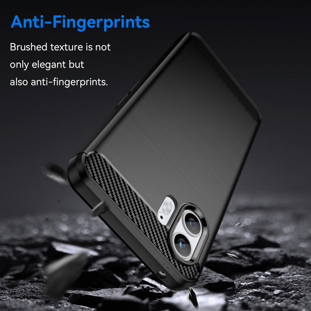 Maska za Nothing Phone (2), Techsuit, Karbon, Crna