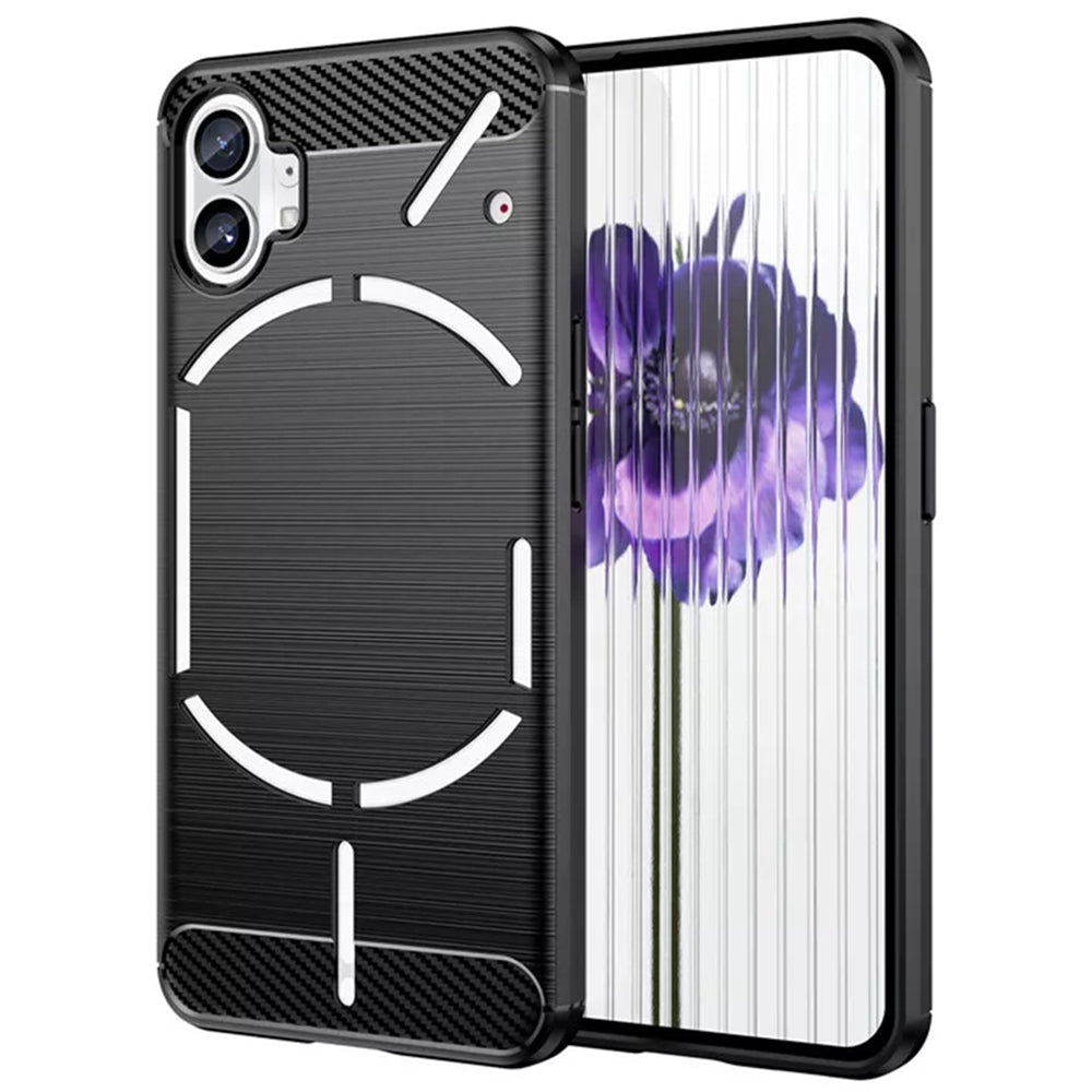 Maska za Nothing Phone (1), Techsuit, Karbon, Crna