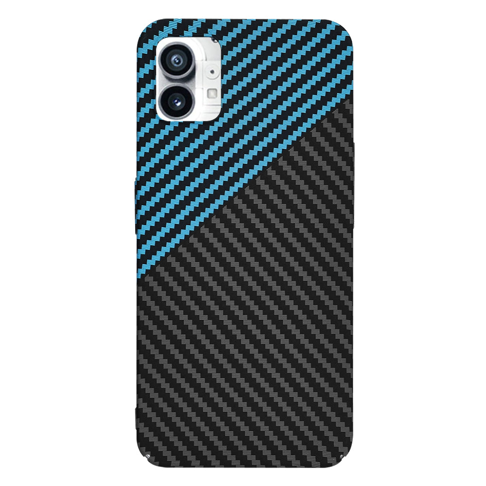Maska za Nothing Phone (1), Techsuit, Carbonite FiberShell, Crno Plava
