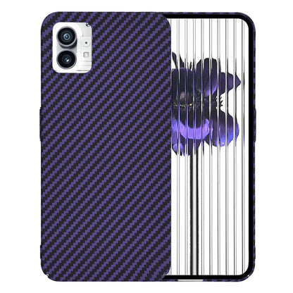 Maska za Nothing Phone (1), Techsuit, Carbonite FiberShell, Ljubičasta