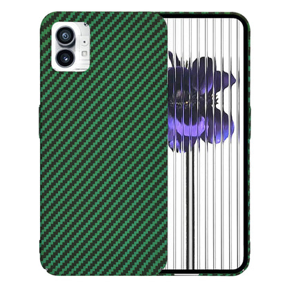 Maska za Nothing Phone (1), Techsuit, Carbonite FiberShell, Zelena