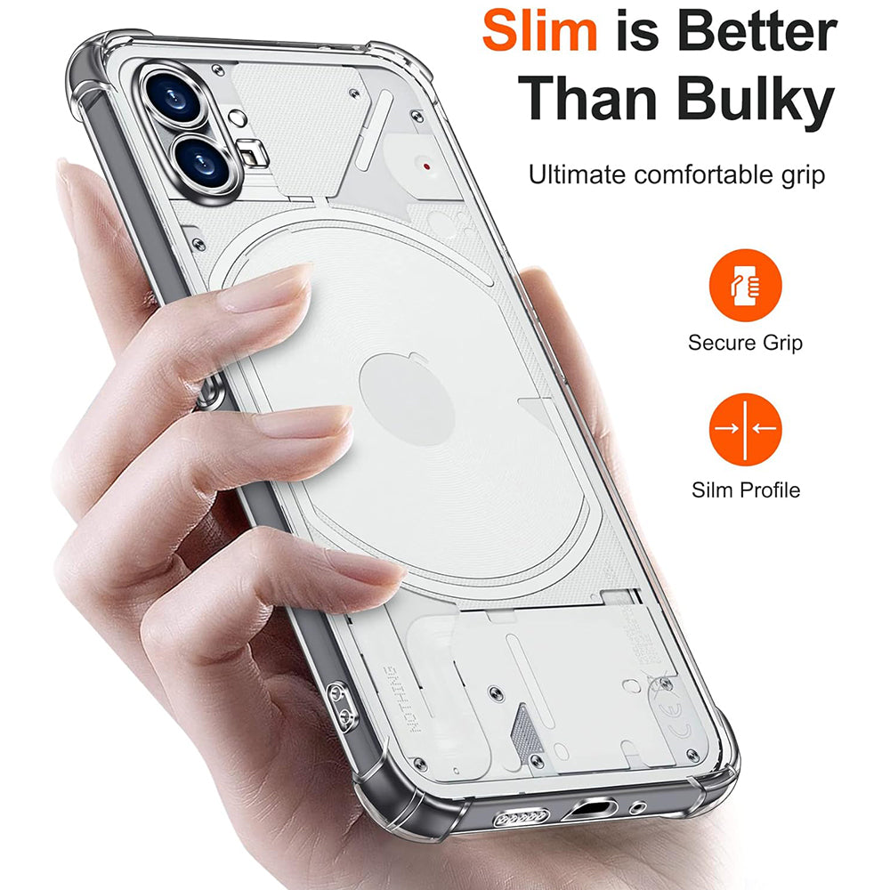 Maska za Nothing Phone (1), Techsuit, Shockproof Clear, Prozirna