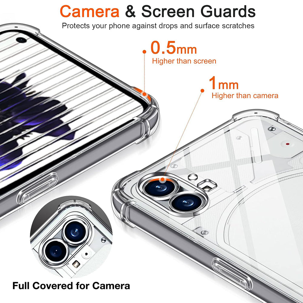 Maska za Nothing Phone (1), Techsuit, Shockproof Clear, Prozirna