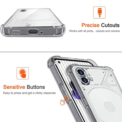 Maska za Nothing Phone (1), Techsuit, Shockproof Clear, Prozirna