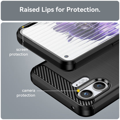 Maska za Nothing Phone (2), Techsuit, Karbon, Crna
