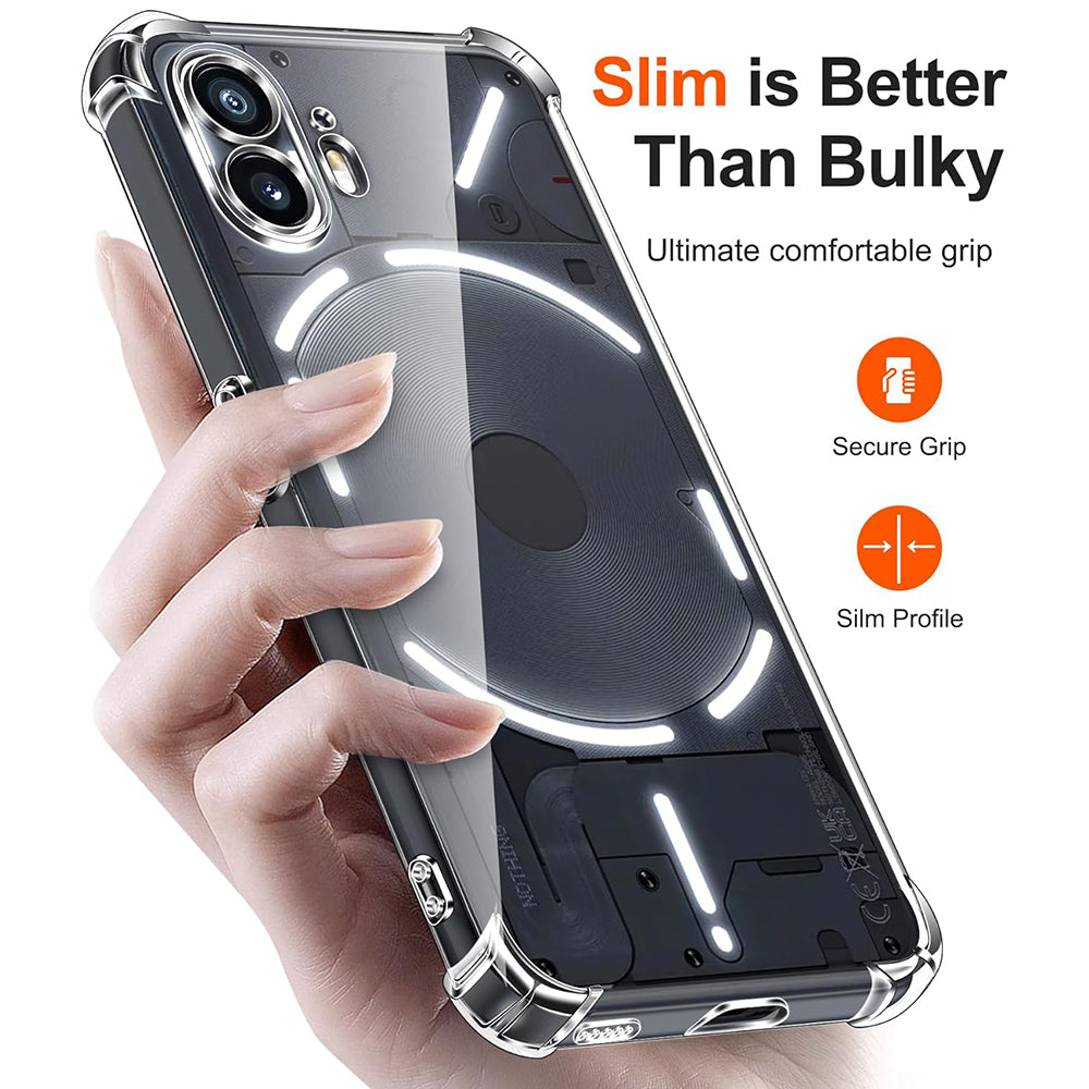 Maska za Nothing Phone (2), Techsuit, Shockproof Clear, Prozirna