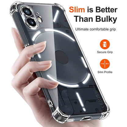 Maska za Nothing Phone (2), Techsuit, Shockproof Clear, Prozirna