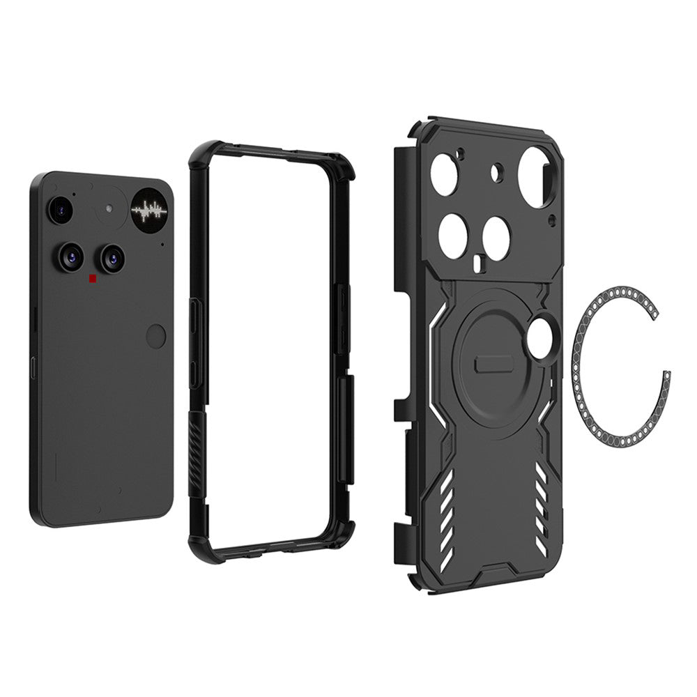 MagSafe futrola za Nothing Phone (3), Techsuit, ArmorMag, Crna
