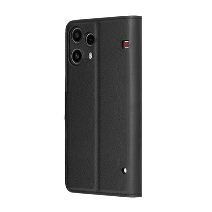 Futrola za Nothing Phone (3a) Lite, Techsuit, Leather Folio, Crna