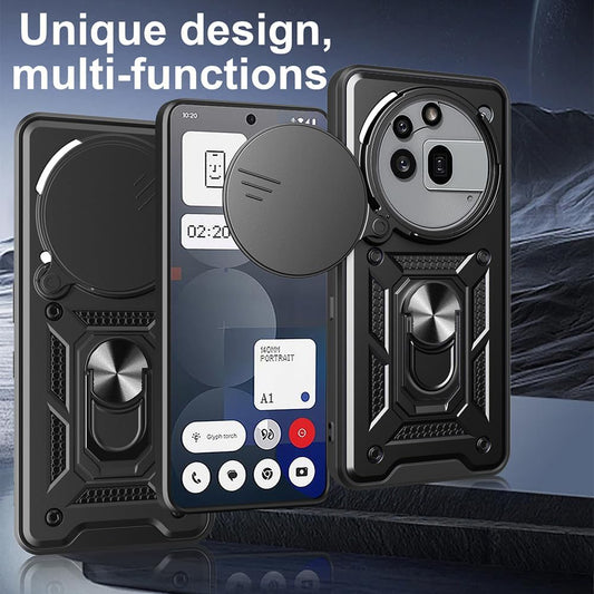 Maska za Nothing Phone (3a) Pro, Techsuit, CamShield, Crna