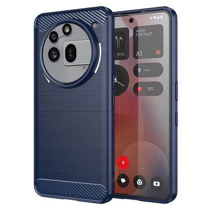 Maska za Nothing Phone (3a) Pro, Techsuit, Karbon, Plava