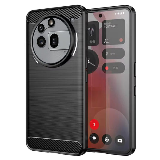 Maska za Nothing Phone (3a) Pro, Techsuit, Karbon, Crna