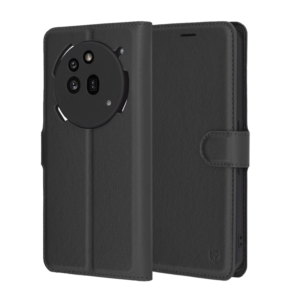 Futrola za Nothing Phone (3a) Pro, Techsuit, Kožna Folio, Crna