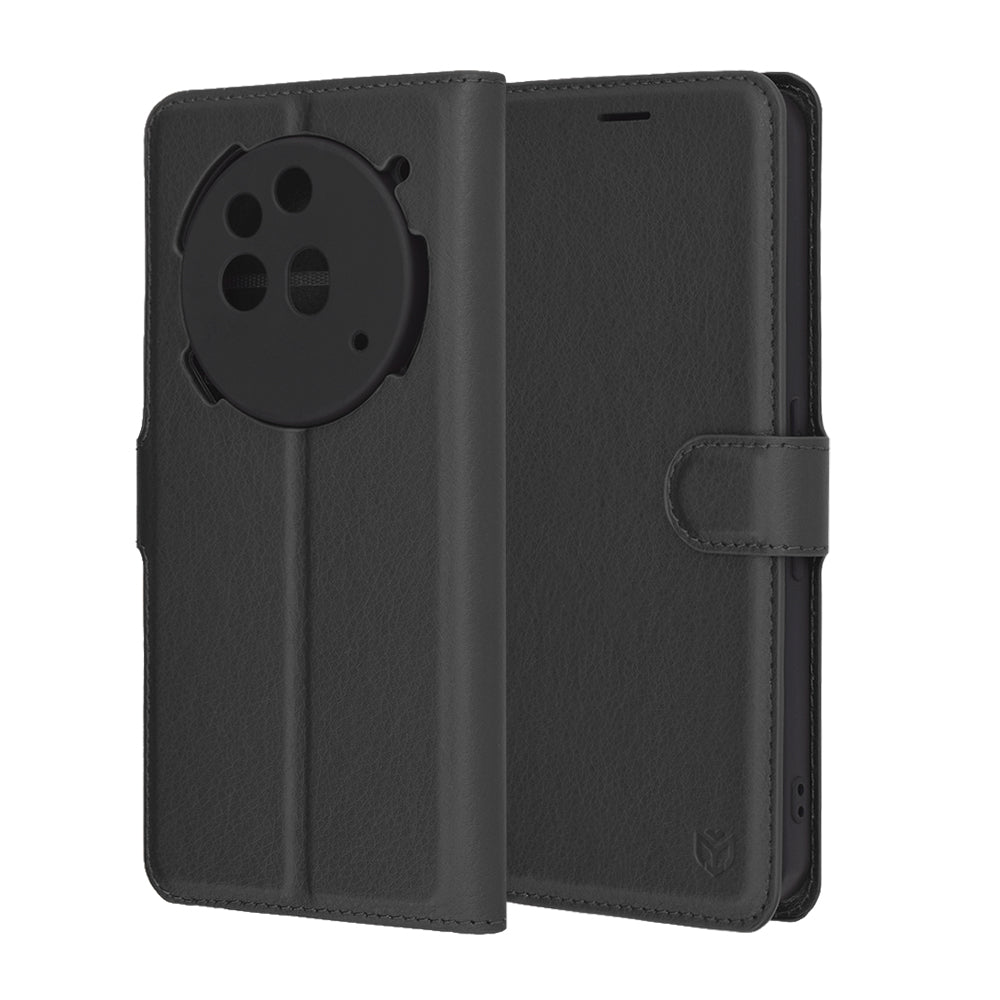 Futrola za Nothing Phone (3a) Pro, Techsuit, Kožna Folio, Crna