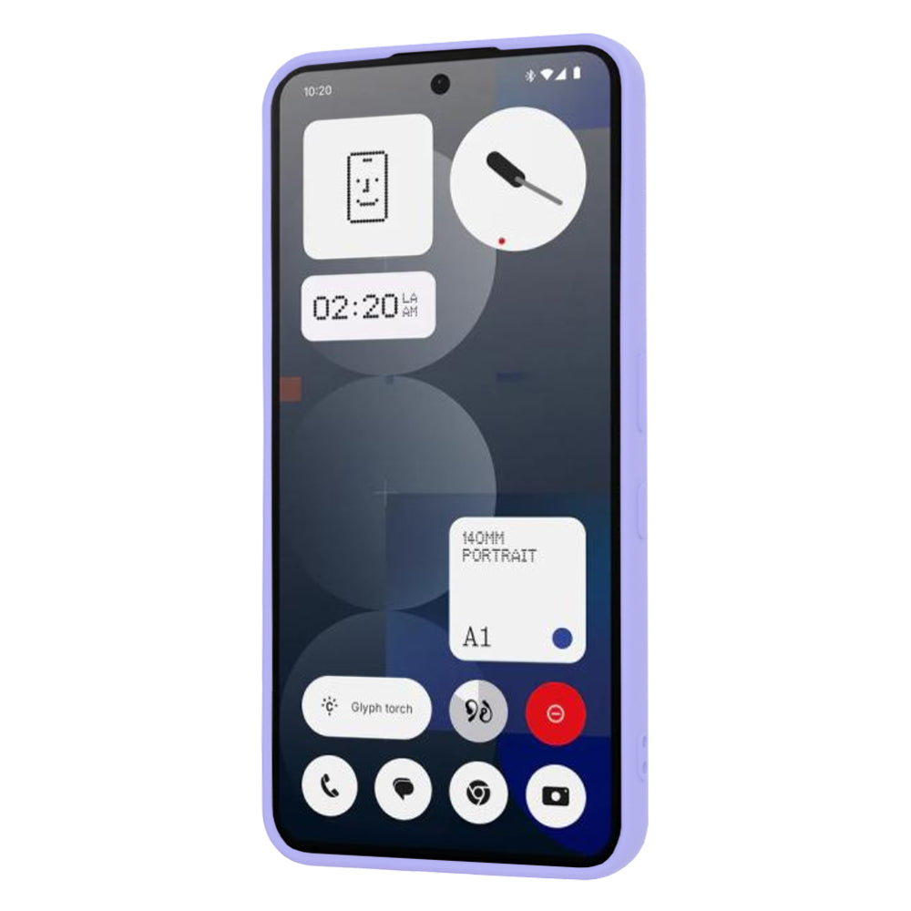 Maska za Nothing Phone (3a) Pro, Techsuit, SoftFlex, Svijetlo Ljubičasta