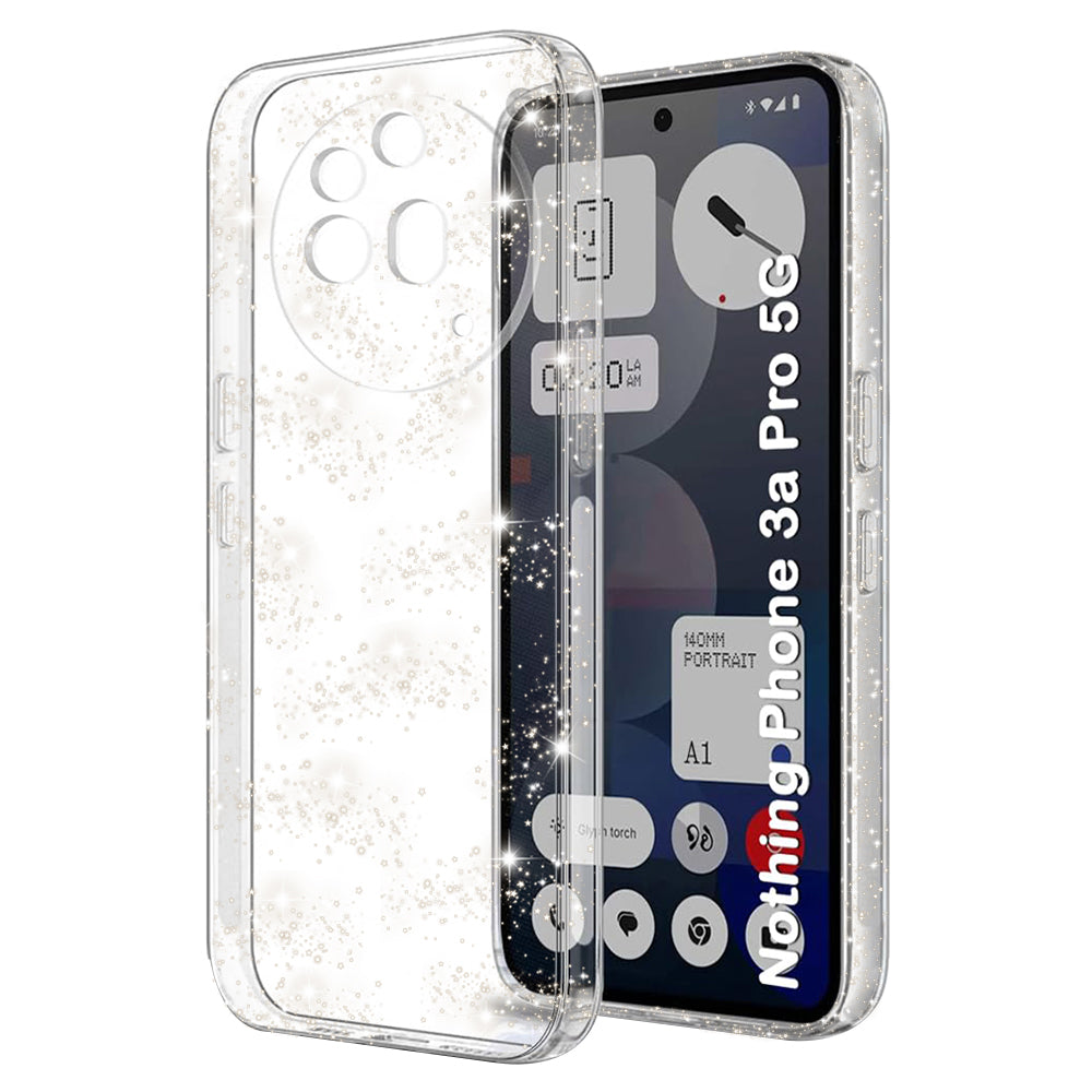 Maska za Nothing Phone (3a) Pro, Techsuit, SparkleSkin, Prozirna