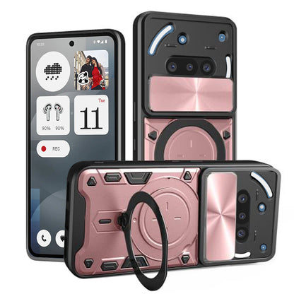 Maska za Nothing Phone (3a), Techsuit, CamGuard Pro, Ružičasto zlatna