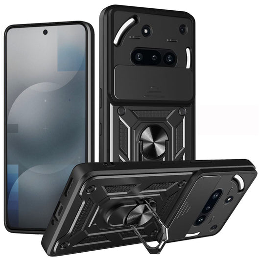 Maska za Nothing Phone (3a), Techsuit, CamShield, Crna