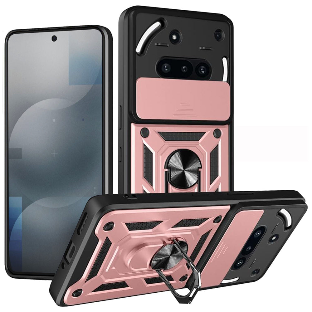 Maska za Nothing Phone (3a), Techsuit, CamShield, Roza