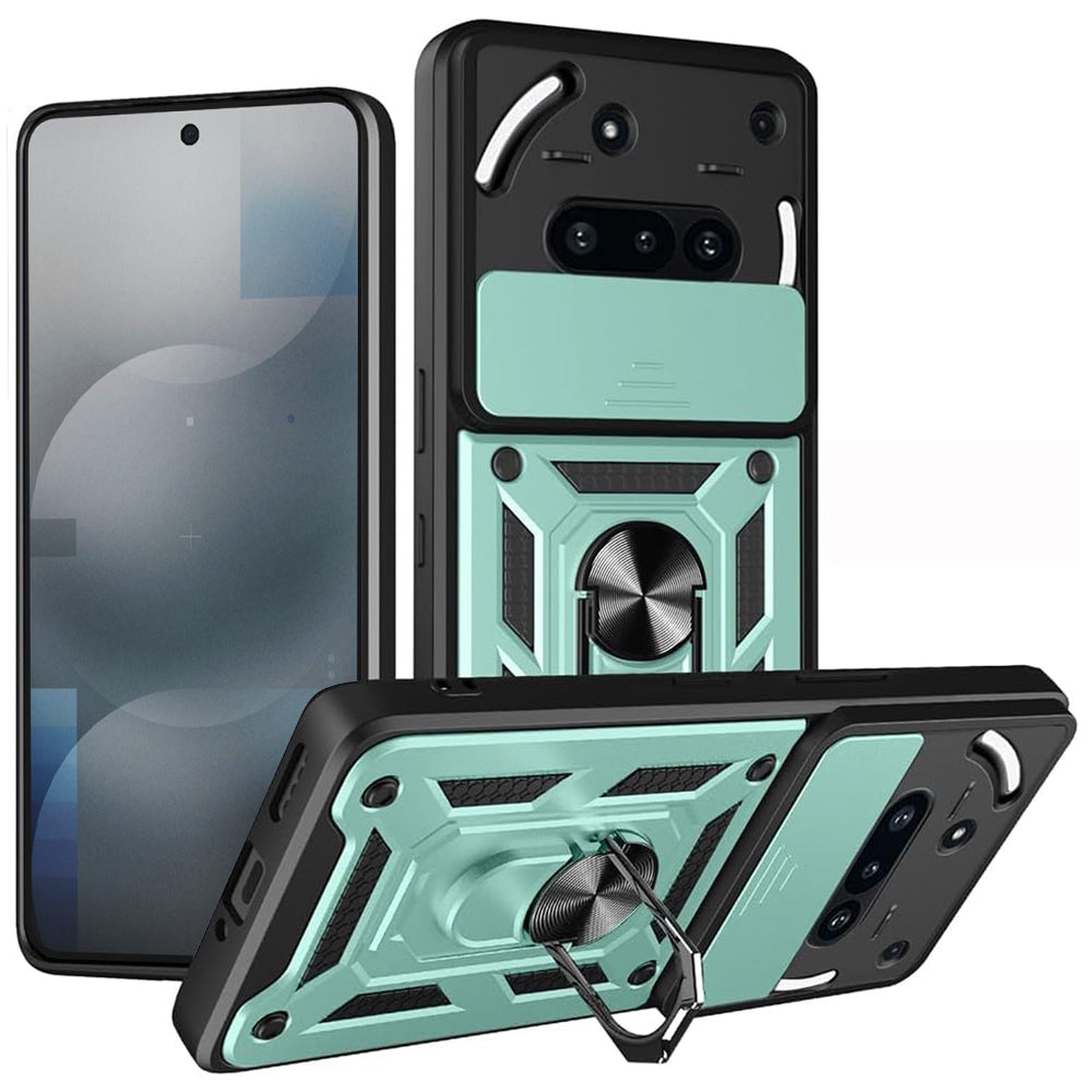 Maska za Nothing Phone (3a), Techsuit, CamShield, Zelena