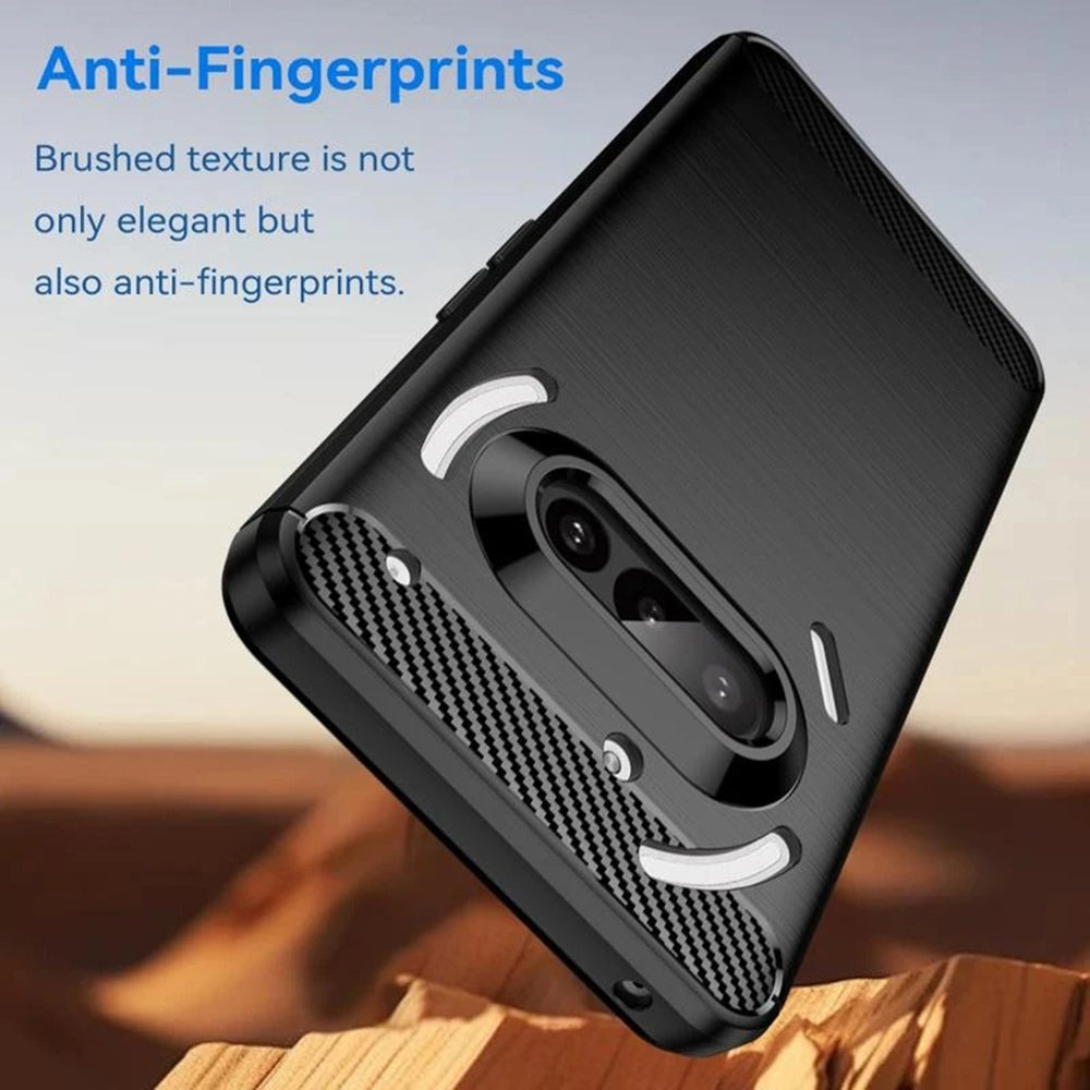 Maska za Nothing Phone (3a), Techsuit, Karbon, Plava