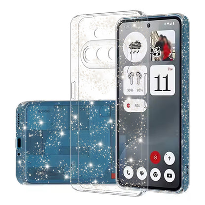 Maska za Nothing Phone (3a), Techsuit, SparkleSkin, Prozirna
