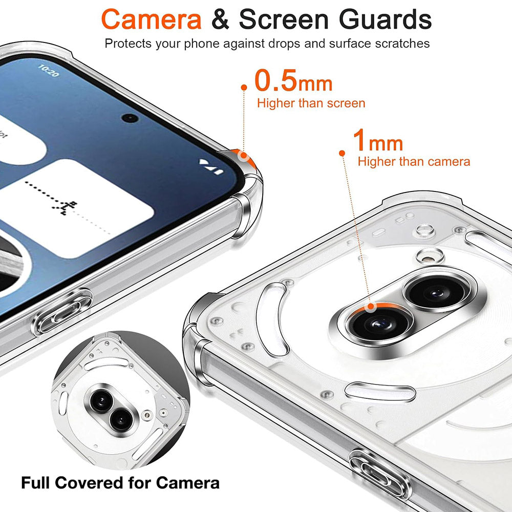 Futrola za Nothing Phone (4a), Techsuit, Shockproof Clear, Prozirna