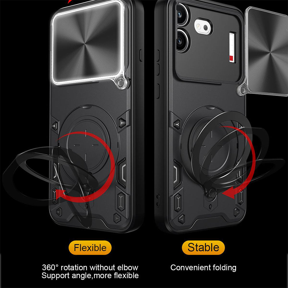 Maska za Nothing Phone (4b), Techsuit, CamGuard Pro, Crna