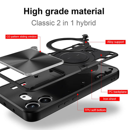 Maska za Nothing Phone (4b), Techsuit, CamGuard Pro, Crna
