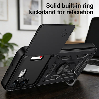 Maska za Nothing Phone (4b), Techsuit, CamShield, Crna