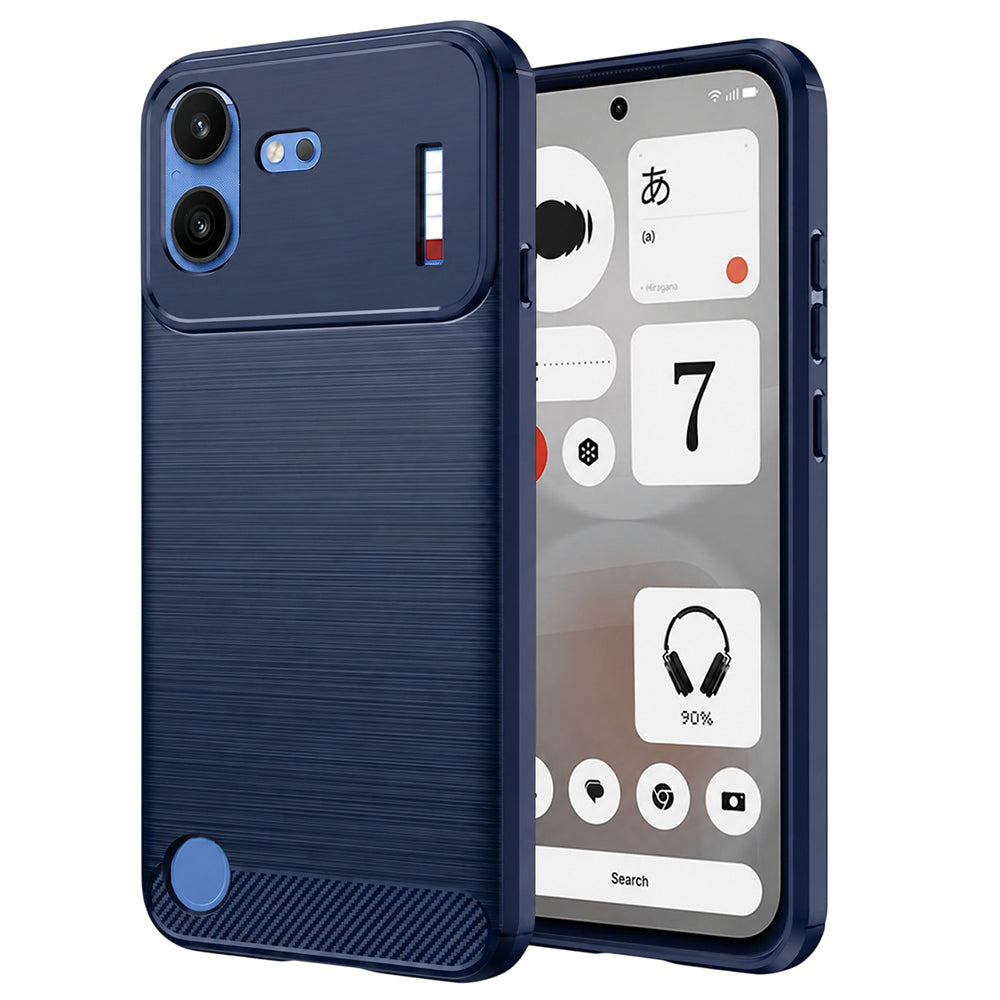 Maska za Nothing Phone (4b), Techsuit, Karbon, Plava