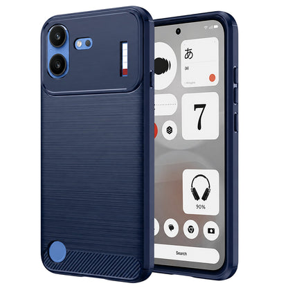Maska za Nothing Phone (4b), Techsuit, Karbon, Plava