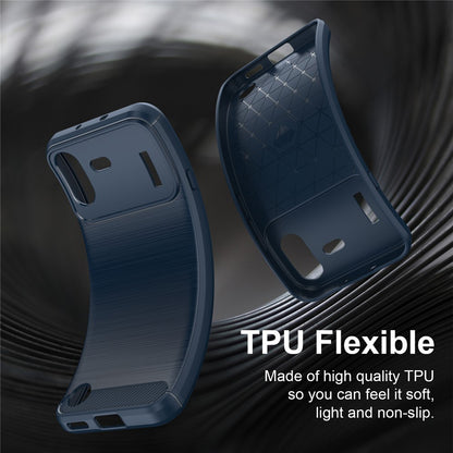 Maska za Nothing Phone (4b), Techsuit, Karbon, Plava