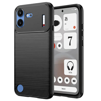 Maska za Nothing Phone (4b), Techsuit, Karbon, Crna