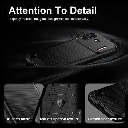 Maska za Nothing Phone (4b), Techsuit, Karbon, Crna